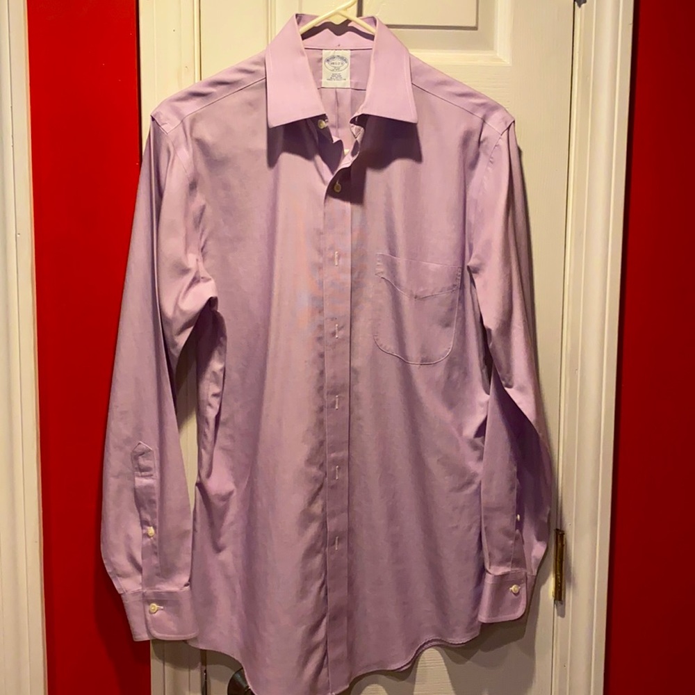 Lilac Brooks Brothers elegant dress shirt